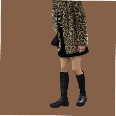 豹柄の服の写真