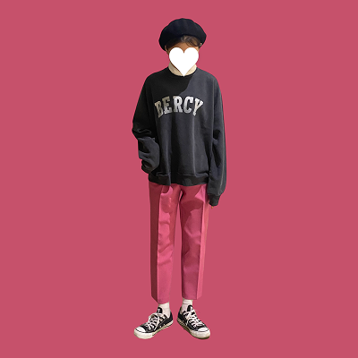 ピンク背景の写真
